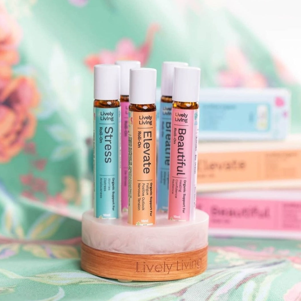 Essential Oil Roll On Stand Holder - Organize & Display Your Aromatherapy Roller Bottles - Perfect for Home, Spa, and Yoga Studio Use
