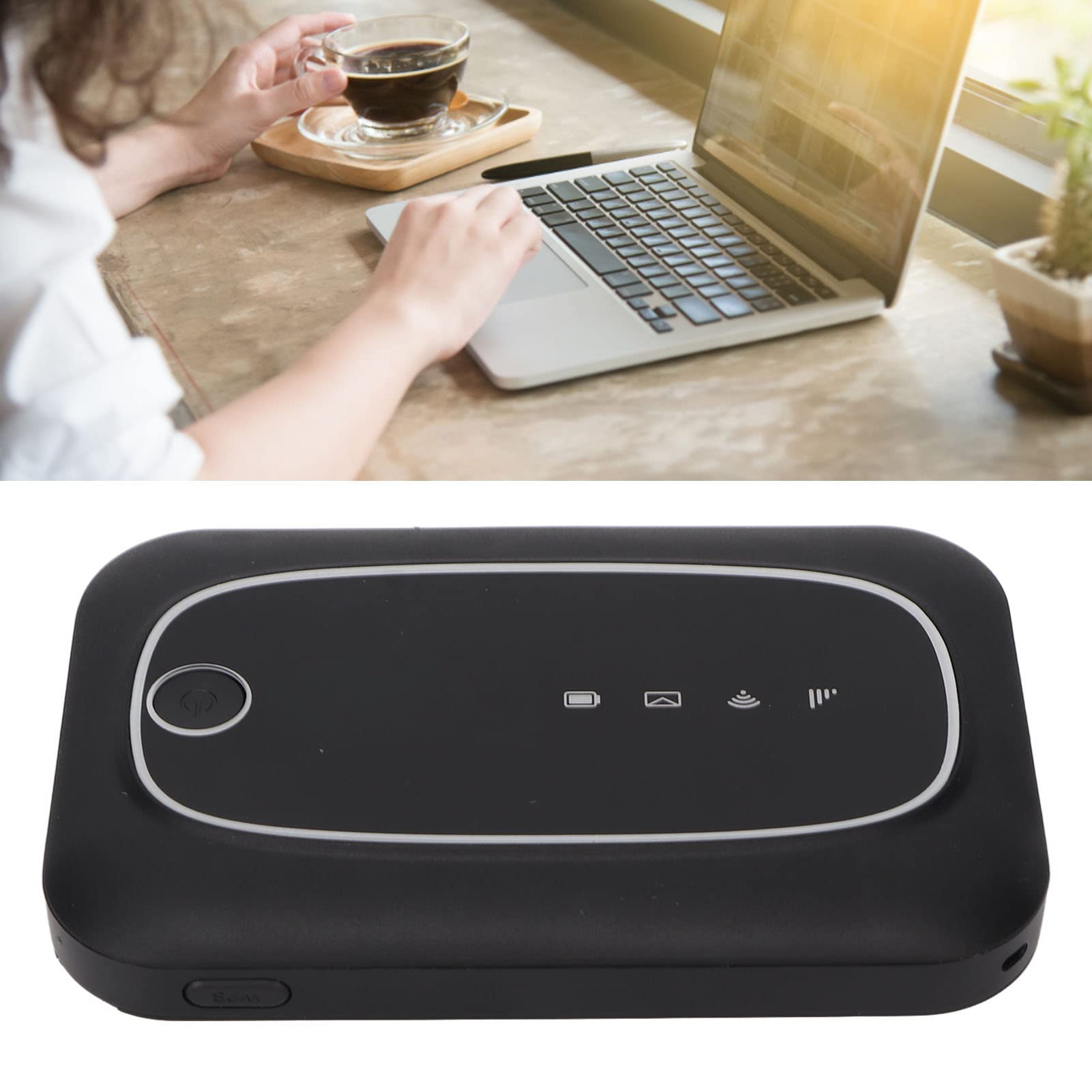 Zyyini 4G LTE Portable WiFi Hotspot Device - 300Mbps High Speed Mobile Router with SIM Card Slot for Smartphones, Laptops, Tablets & Desktops | Perfect for Travel, Remote Work & Online Learning