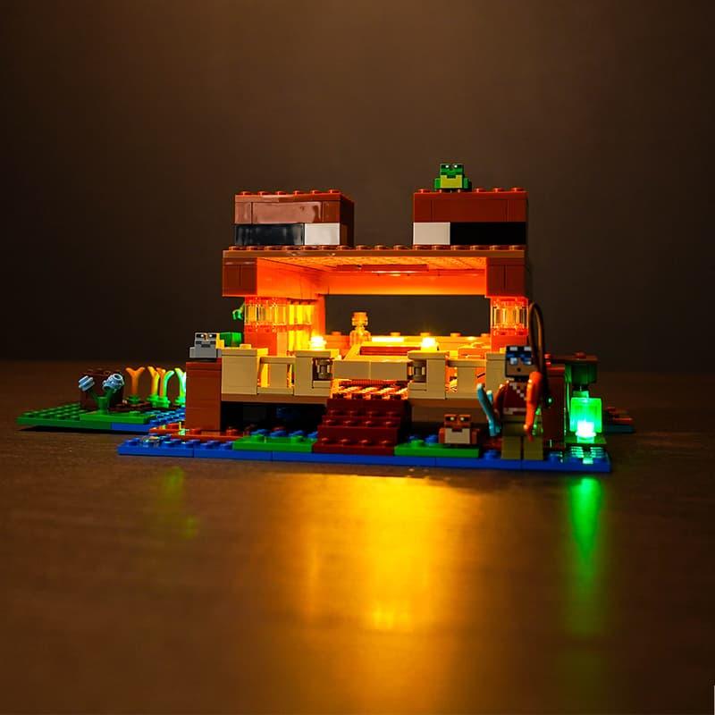 LEGO Minecraft The Frog House 21256 Light Kit - DIY Building Blocks Lighting Set for Display & Night Light - Perfect for LEGO Fans, Home Decor, and Gaming Room Ambience
