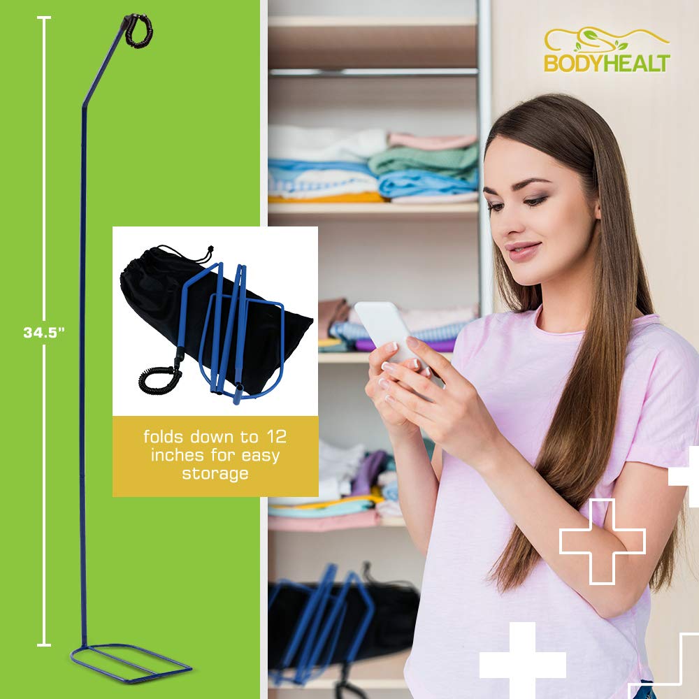 BodyHealt CPAP Hose Holder Hanger - Adjustable CPAP Tube Stand for Bedside, Tangle-Free CPAP Accessories with Storage Bag - Perfect for Sleep Apnea Machines & Travel Use