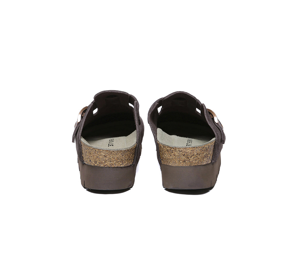 EVERAU® Adjustable Buckled Straps Slip-On Platform Sandals - Comfortable Slides for Women | Perfect for Summer, Beach, Casual Outfits and Walking
