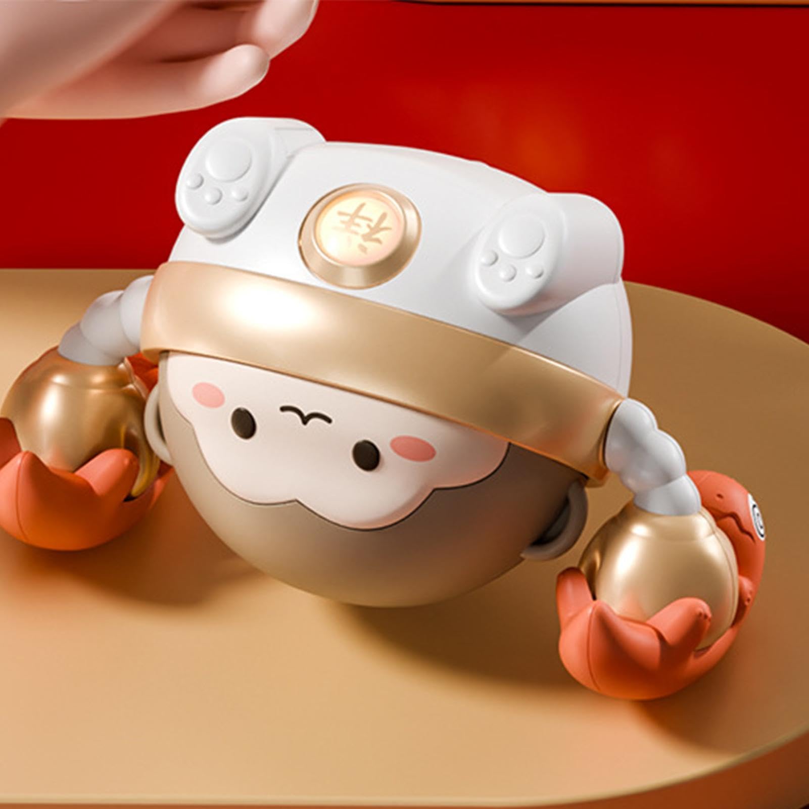Pzuryhg Electric Rolling Monkey Toy - Interactive Crawling Monkey for Toddlers & Kids, Fun Educational Toy for Boys & Girls - Perfect for Playtime, Learning & Motor Skill Development