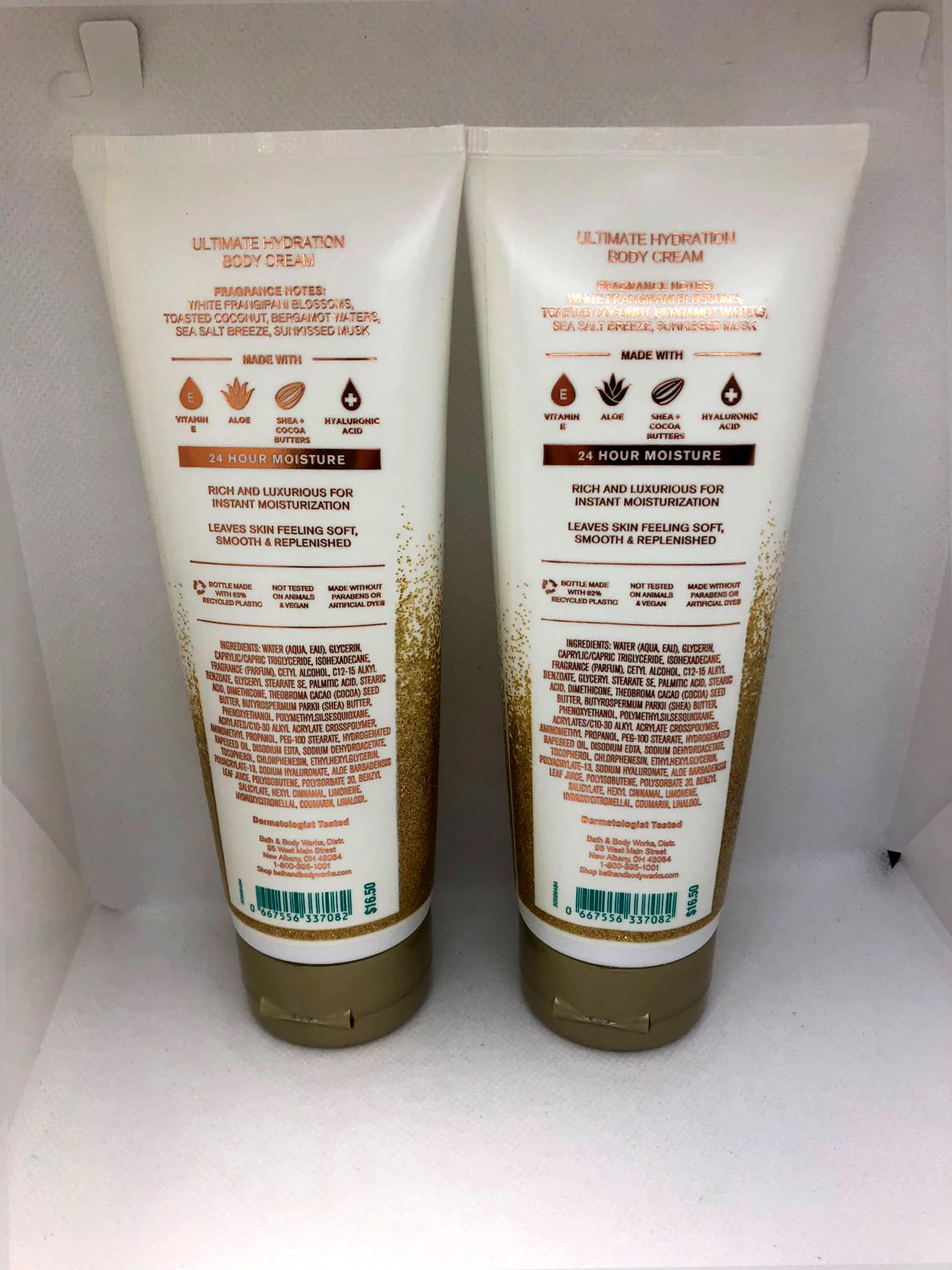 Bath and Body Works At The Beach Ultra Shea Body Cream 2-Pack (8 Oz Each) - Deeply Moisturizing & Nourishing for Soft, Smooth Skin - Perfect for Summer Vacations, Beach Trips & Everyday Hydration