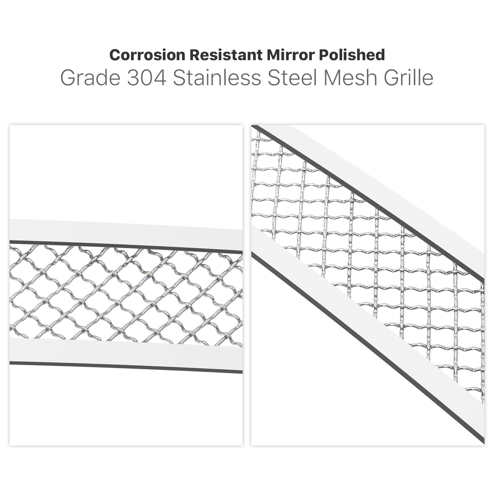 APS Compatible with Chrysler 300 300C 2011-2014 Lower Bumper Stainless Steel Chrome Mesh Front Grille Insert R76301R - Upgrade Your Car's Style for a Sleek & Sporty Look