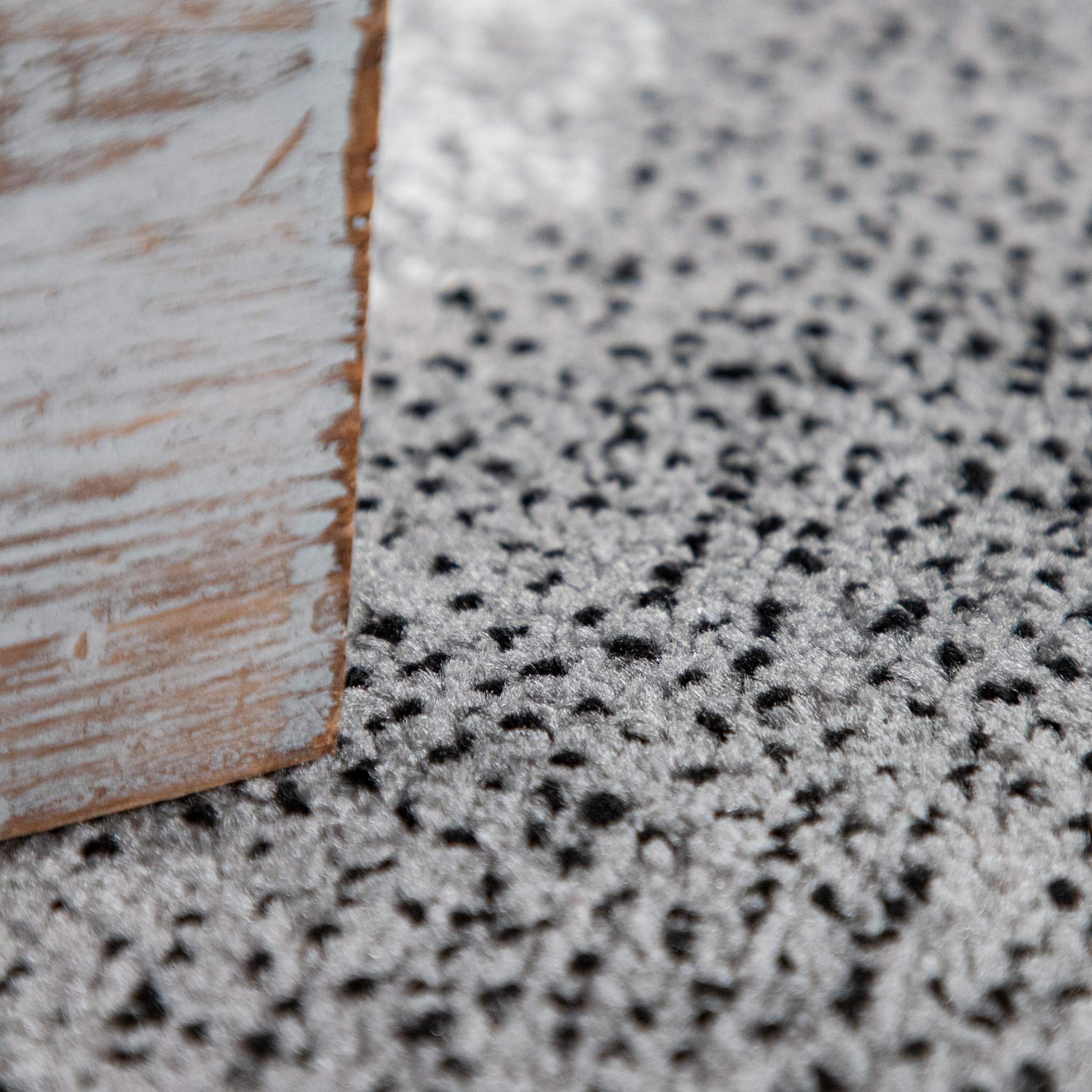 Modern Abstract Grey Black Area Rug 6'7