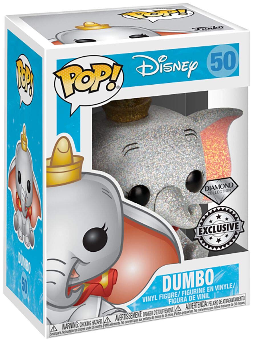 **Funko Pop! Disney Dumbo Diamond Glitter Exclusive Vinyl Figure - Limited Edition Collectible Toy for Disney Fans - Perfect Gift for Disney Collections, Birthday Presents & Home Decor | Kids' Room Decor, Disney-Themed Party Favors, Collector Displays, Gift for Disney Lovers, Bedroom Decoration, Themed Birthday Gifts, Home Display Collections**