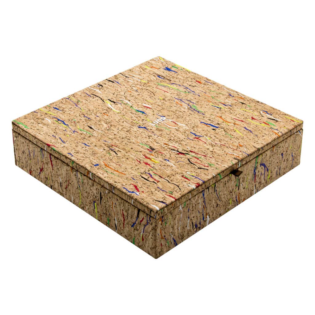 7071 Cork'd Box with Mirror - Silver Decorative Fashion Accessory (1.8 oz/50g) - Perfect for Jewelry Storage, Vanity Organizer & Gift Packaging
