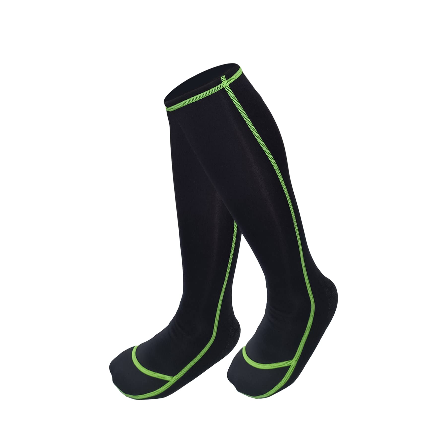Riverruns Wading Socks for Men & Women - Breathable Nylon Fishing Wader Socks for Outdoor Activities - Fishing, Surfing, Wakeboarding (Black, Medium) - Perfect for Water Sports & Cold Weather Protection