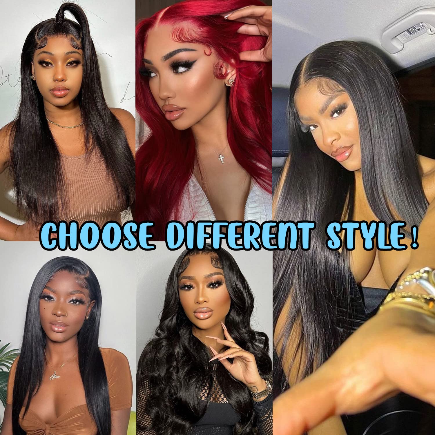 DULOVE 13x4 HD Transparent Lace Front Wigs Human Hair - Straight 200% Density Glueless Pre Plucked with Baby Hair 22 Inch Natural Color for Women | Perfect for Daily Wear, Cosplay, Weddings & Special Occasions