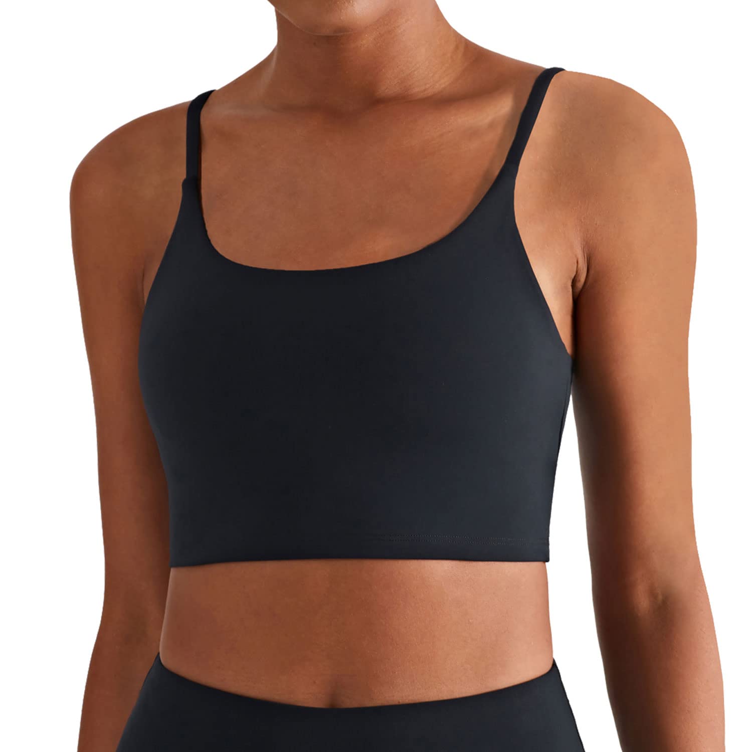 Altiland Women's Cami Sports Bra - Seamless Workout Tank Top for Yoga, Running & Athletic Exercise - Breathable Crop Top Brami for Gym, Fitness & Active Lifestyle