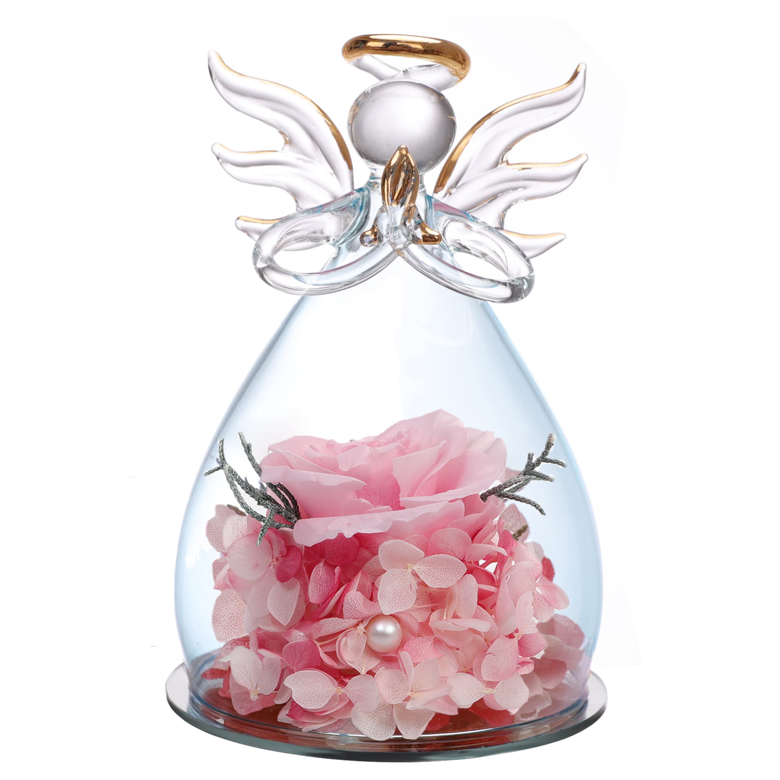 Hooman Women's Birthday Gifts - Eternal Rose Preserved Flower Arrangement for Mom, Grandma & Wife | Romantic Anniversary, Mother's Day & Valentine's Day Gift Idea