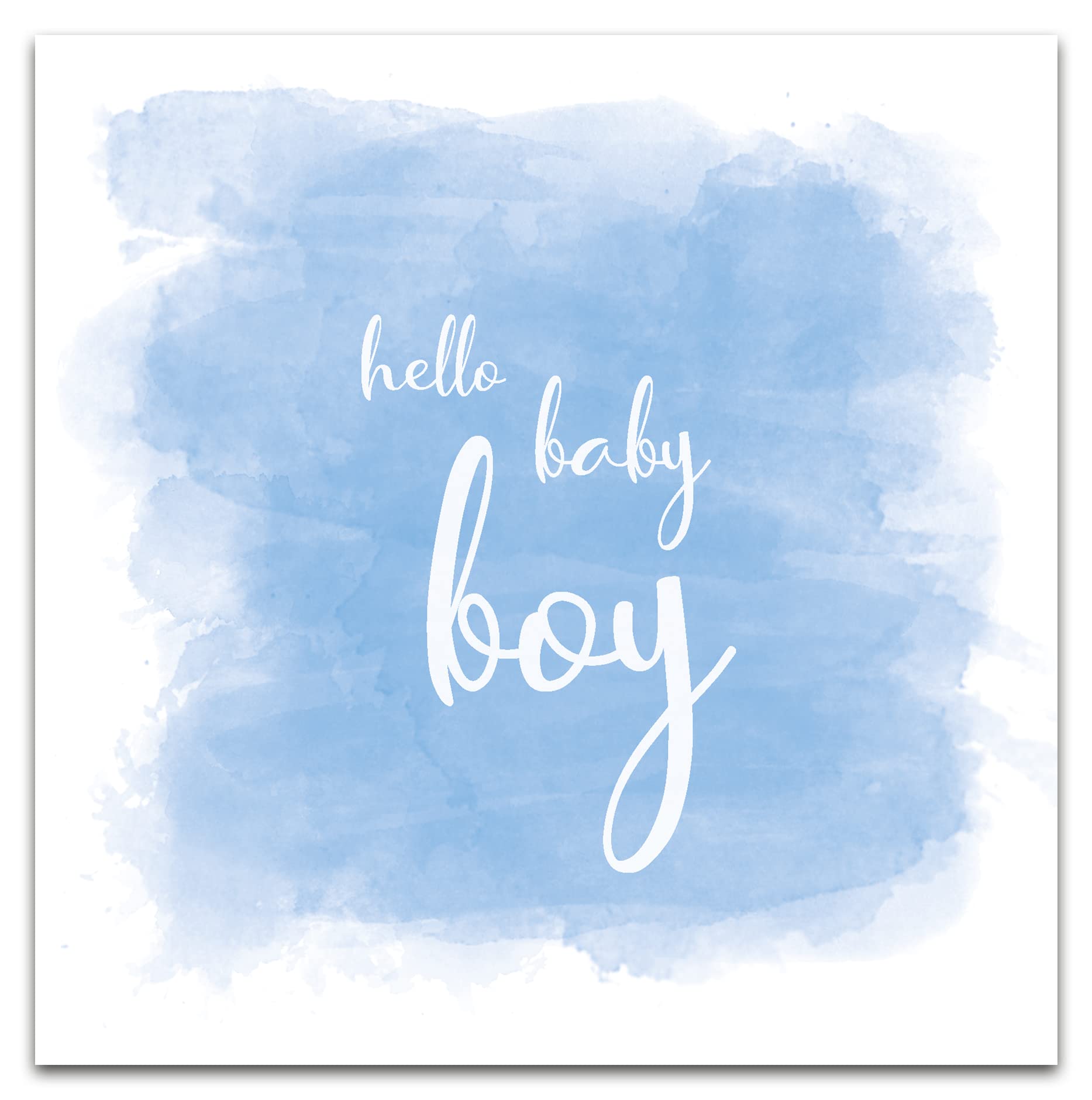 Pastel Baby Boy Congratulations Cards - Welcome & It's A Boy Greeting Cards for Newborn, Baby Shower, Gender Reveal & First Birthday Celebrations