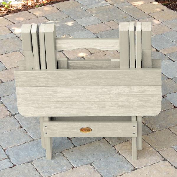 Portable Outdoor Folding Adirondack Side Table - Lightweight Patio Furniture for Camping, Beach, Garden & Poolside Use