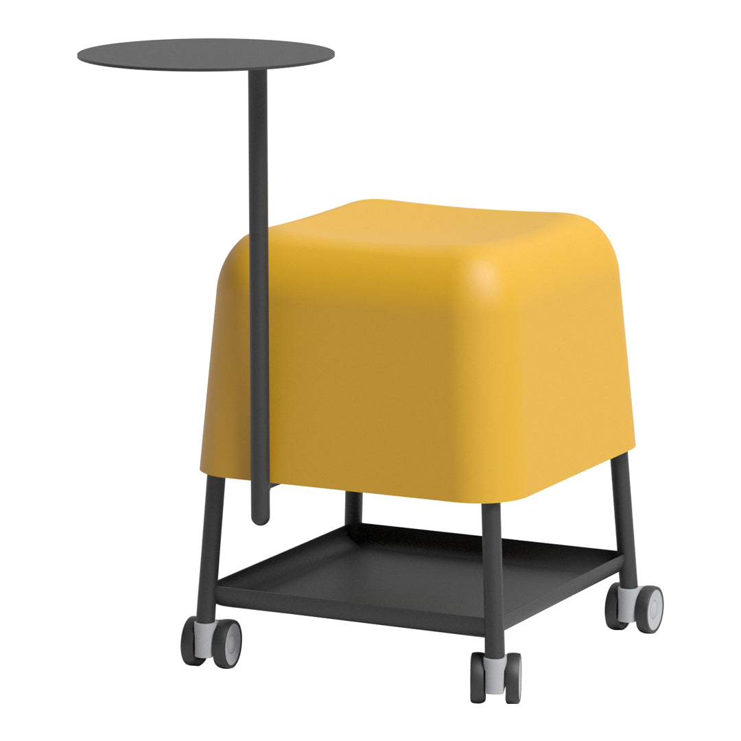 Abisko Ruedas Stool - Modern Adjustable Bar Stool for Kitchen Island, Home Bar & Dining Room - Comfortable Swivel Seat with Footrest