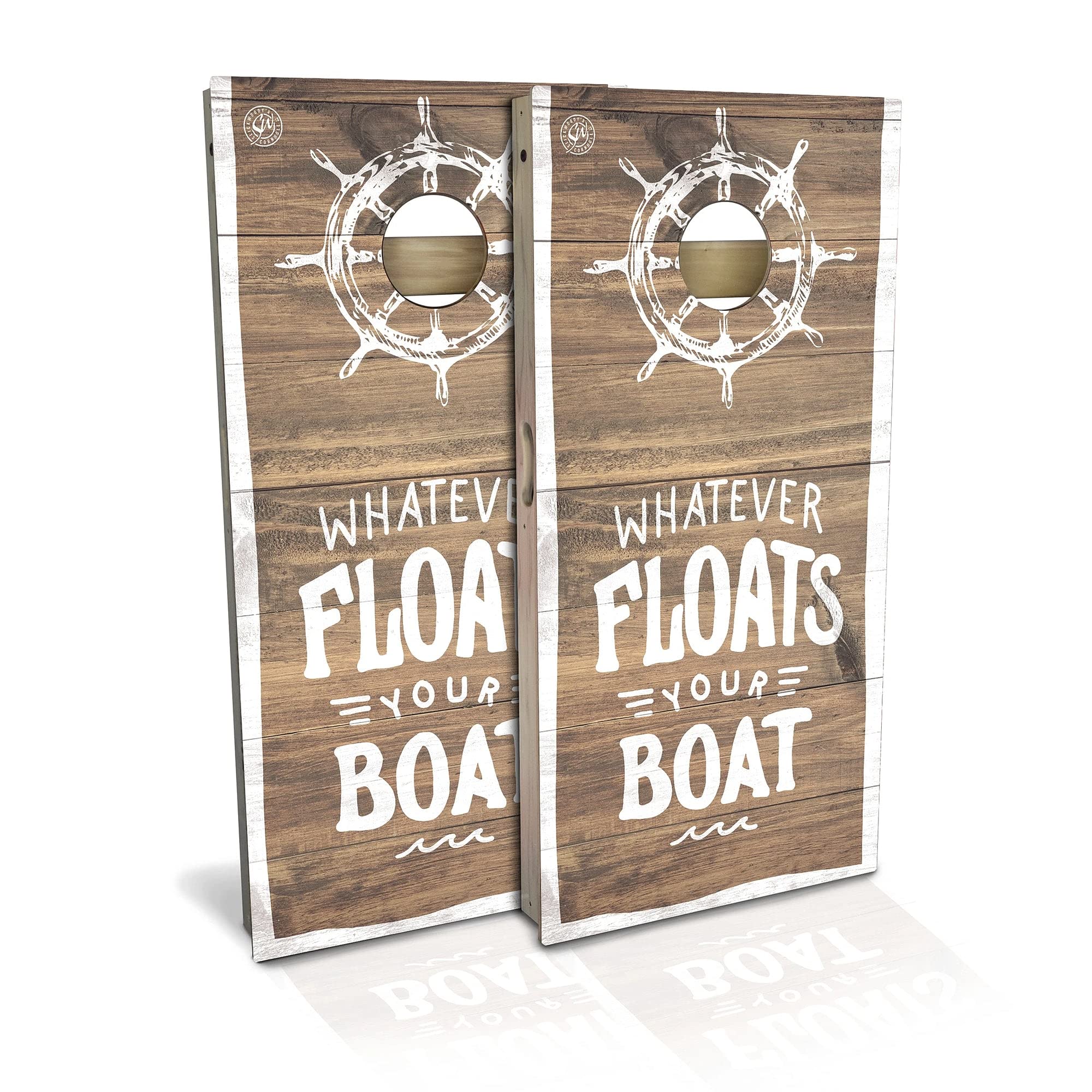 Custom Cornhole Boards Set - Solid Wood, Made in USA - Choose Size & Accessories - Perfect for Backyard BBQs, Tailgating & Outdoor Parties
