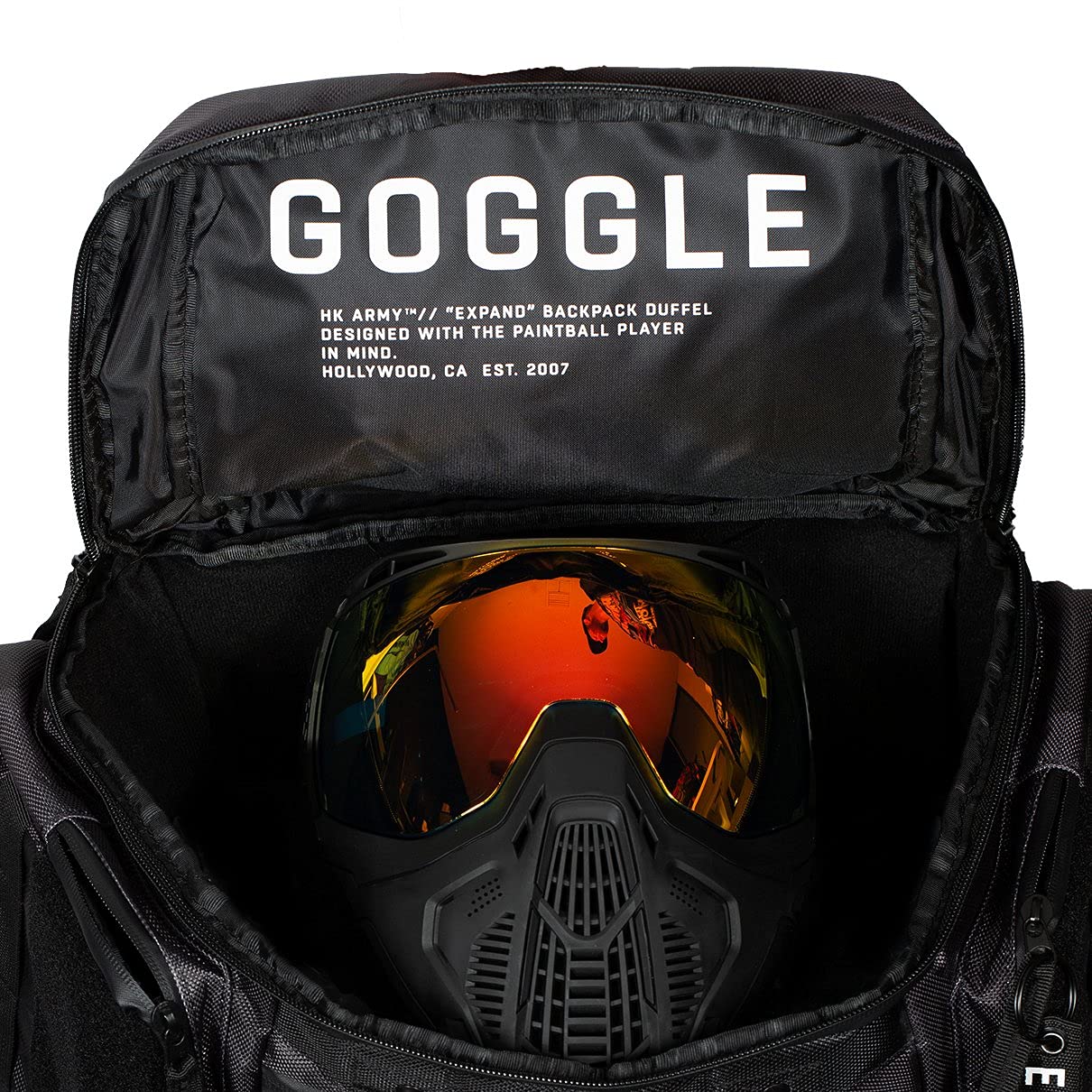 HK Army Expand Backpack Paintball Gear Bag - Shroud Blackout | Durable Paintball Equipment for Tournaments & Outdoor Games | Perfect for Paintball Players & Airsoft Enthusiasts
