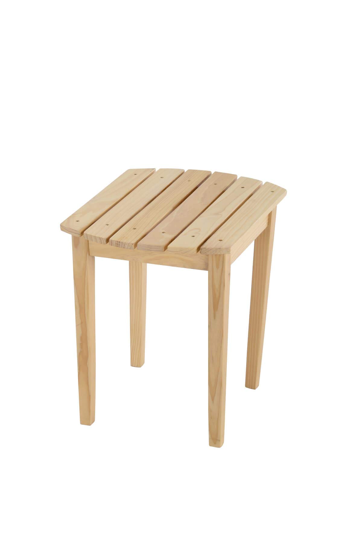 Premium W Home Adirondack Bistro Set - Natural Wood Patio Furniture for Outdoor Dining, Garden, Deck & Backyard Relaxation