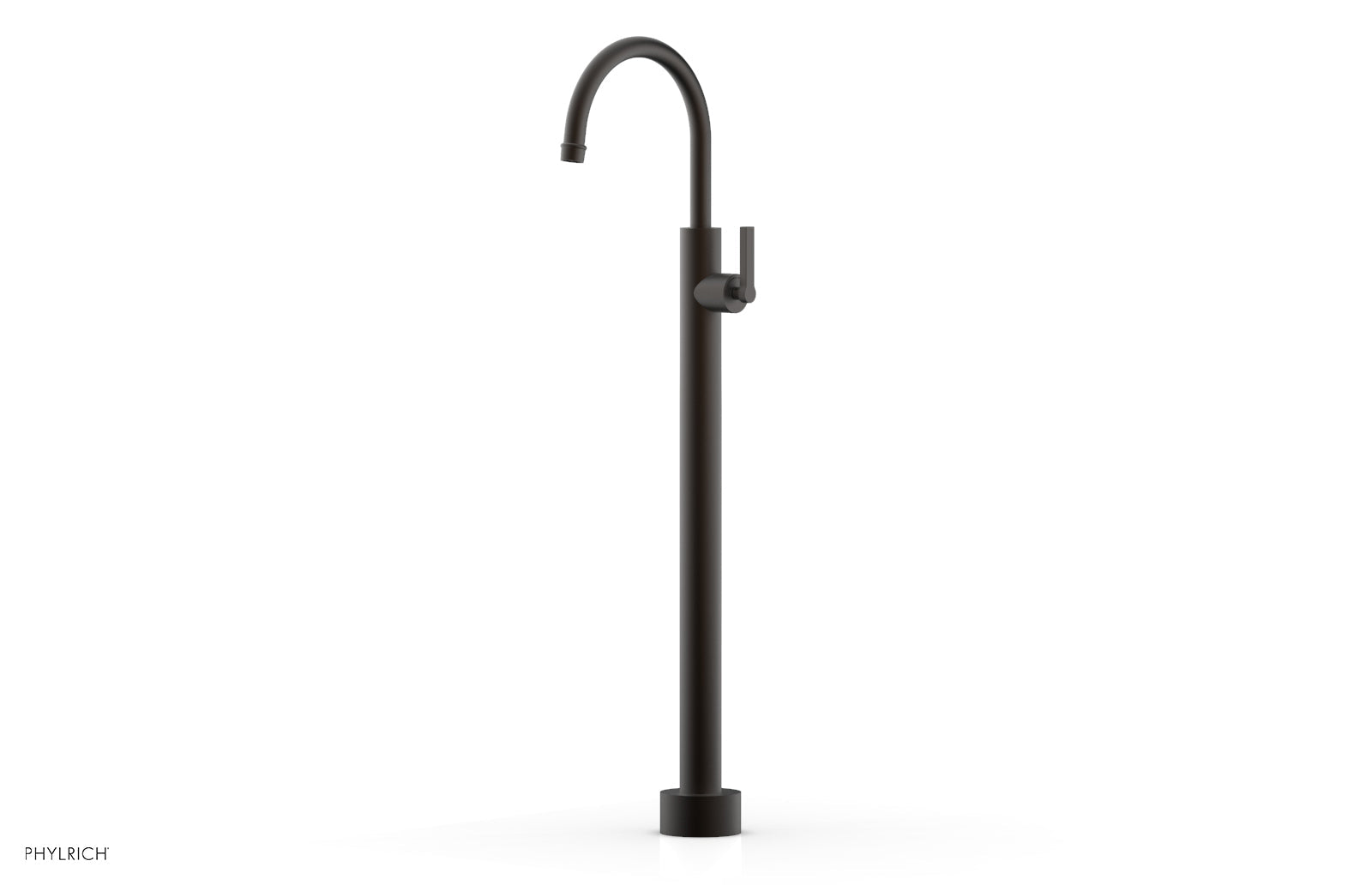 HEX MODERN Tall Floor Mount Tub Filler with Lever Handle 501 47 02 - Premium Bathroom Faucet for Modern & Luxury Bathtub Installations