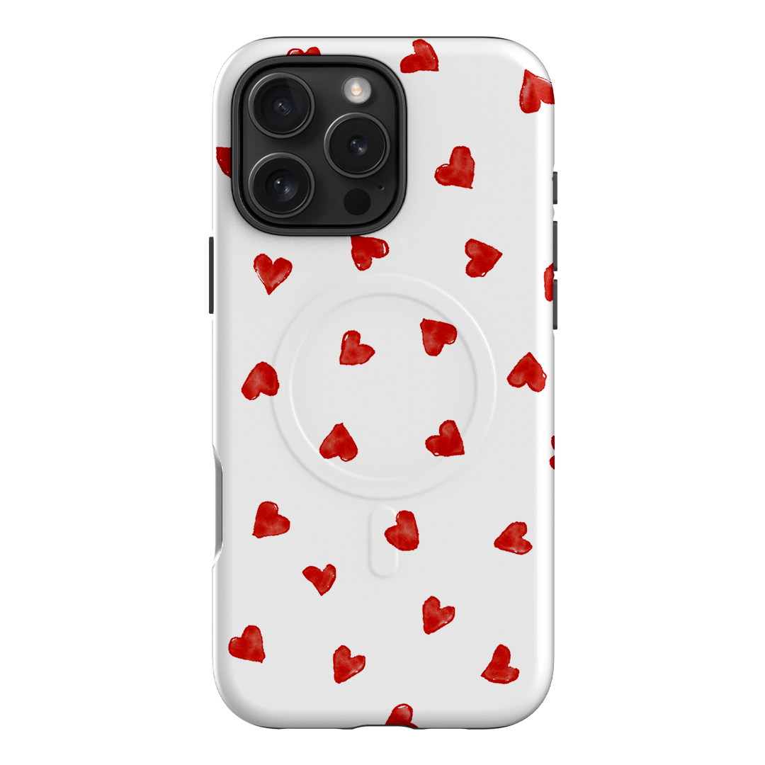 Cute Love Hearts Phone Case for iPhone 15/14/13/12 Pro Max - Romantic Heart Pattern Soft TPU Protective Cover - Perfect Gift for Valentine's Day, Anniversary & Couples (Pink) | Use for Everyday Protection & Stylish Accessory