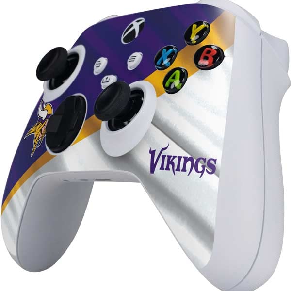 Official NFL Minnesota Vikings Gaming Skin for Xbox Series S Controller - Custom Decal Sticker for Enhanced Grip & Style - Perfect for Gamers & Fans