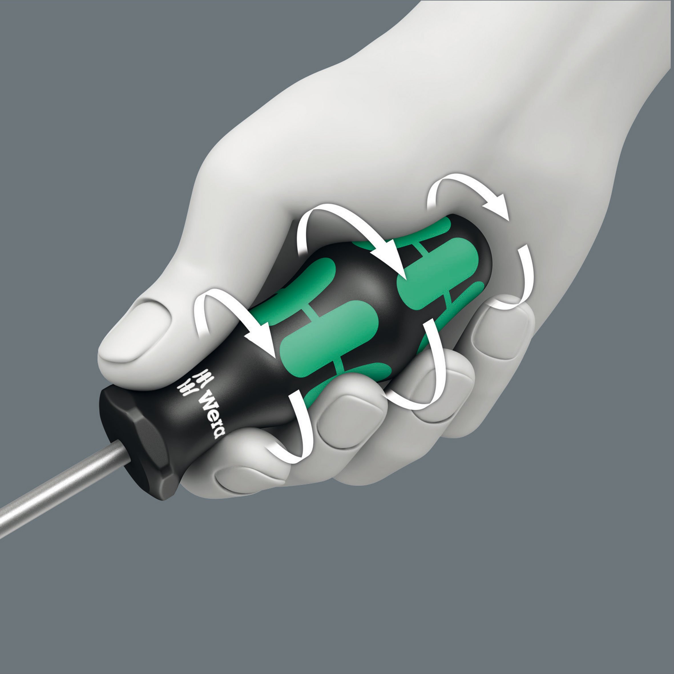 Wera 05117683001 Kraftform Plus 368 Square Socket Screwdriver - #1 Phillips Head, 8-Inch Blade Length - Perfect for Automotive Repairs & DIY Home Improvement Projects