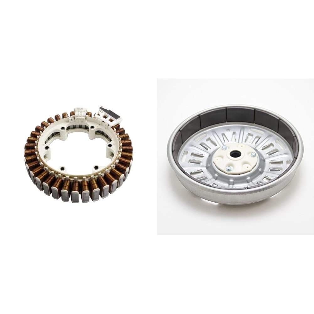 LG 4417EA1002Z Washing Machine Stator Assembly & AHL72914402 Rotor Assembly - Compatible with LG Front Load Washers - Perfect for DIY Repairs and Appliance Maintenance