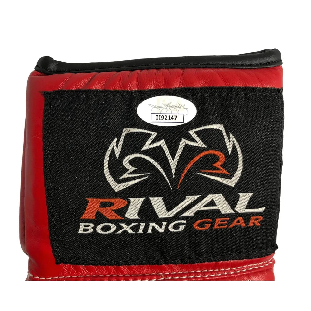 Floyd Mayweather Sr. Autographed Boxing Glove - Hand Signed by Legendary Trainer - JSA COA Authenticated - Red - Perfect for Boxing Memorabilia Collections & Man Cave Decor