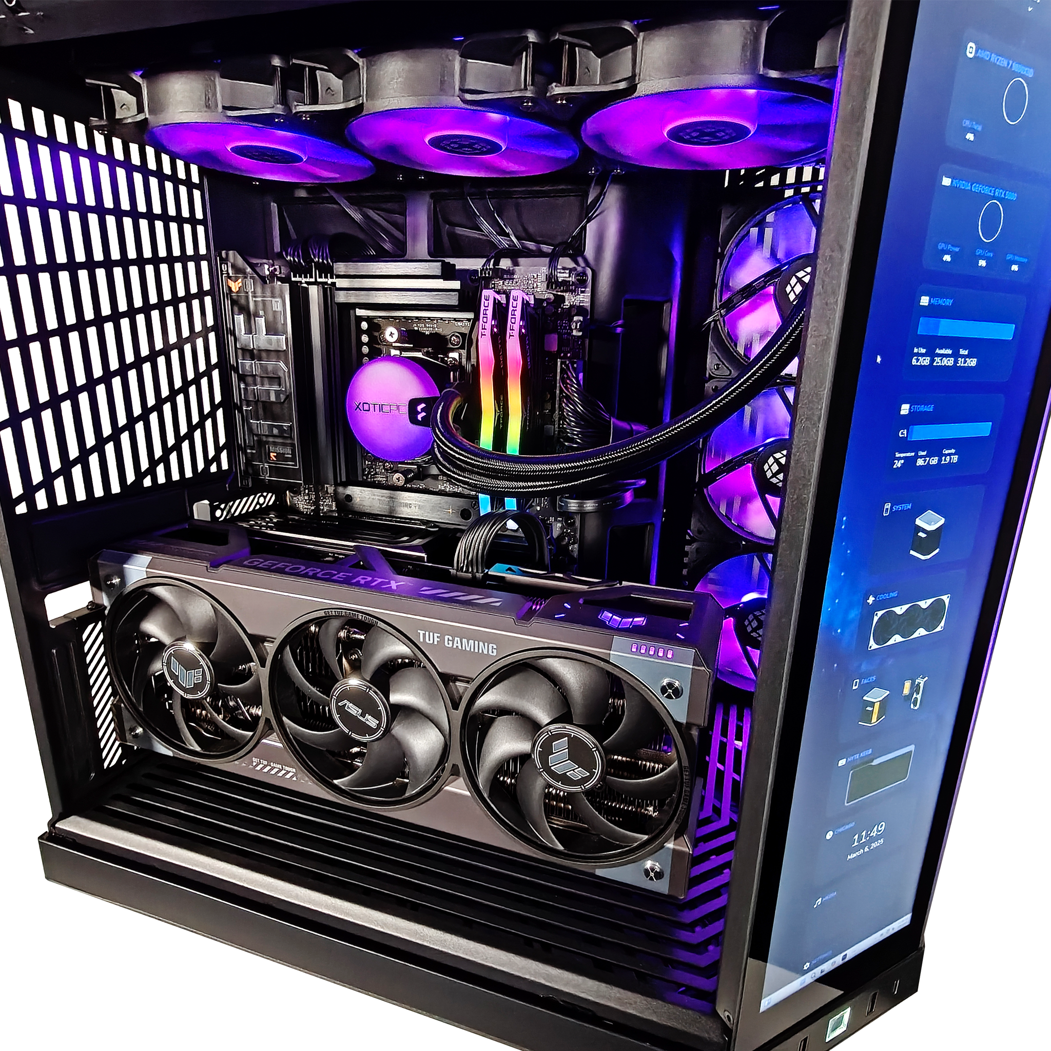 XOTIC PC GX13 HYTE Custom Built Gaming Desktop PC - High Performance Gaming Computer with RGB Lighting for Esports & Streaming | Perfect for Fortnite, Call of Duty & VR Gaming