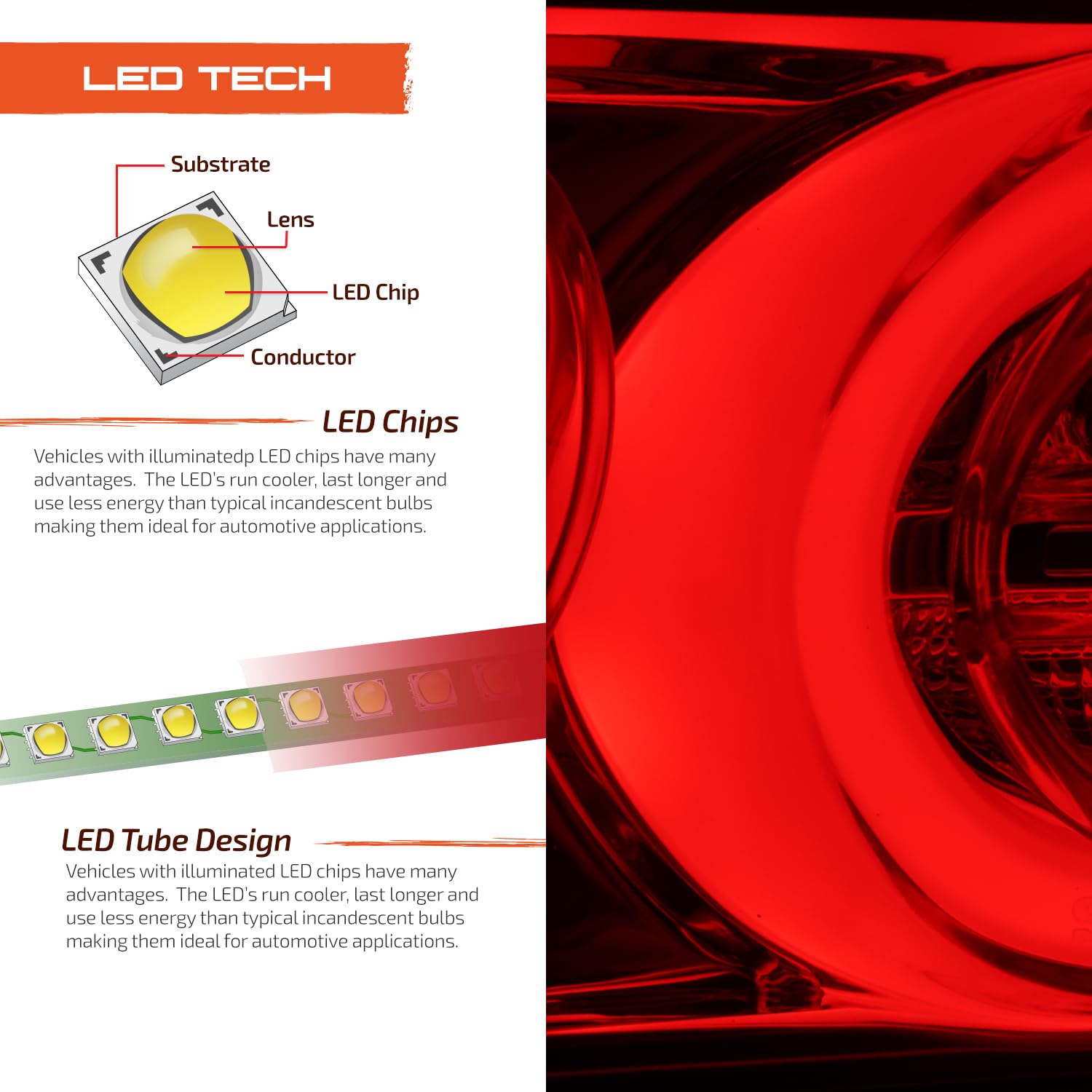 AKKON LED Sequential Turn Signal Tail Lights for 2016-2018 Chevy Camaro - Chrome Housing Brake Lamps with Halogen Compatibility (Pair) - Perfect for Night Driving & Car Customization