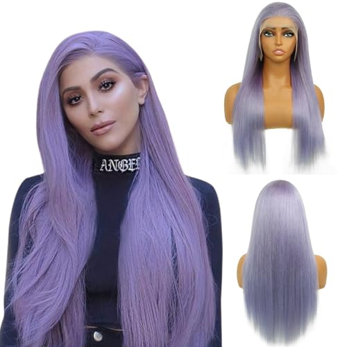 Purple 13x4 Straight wig