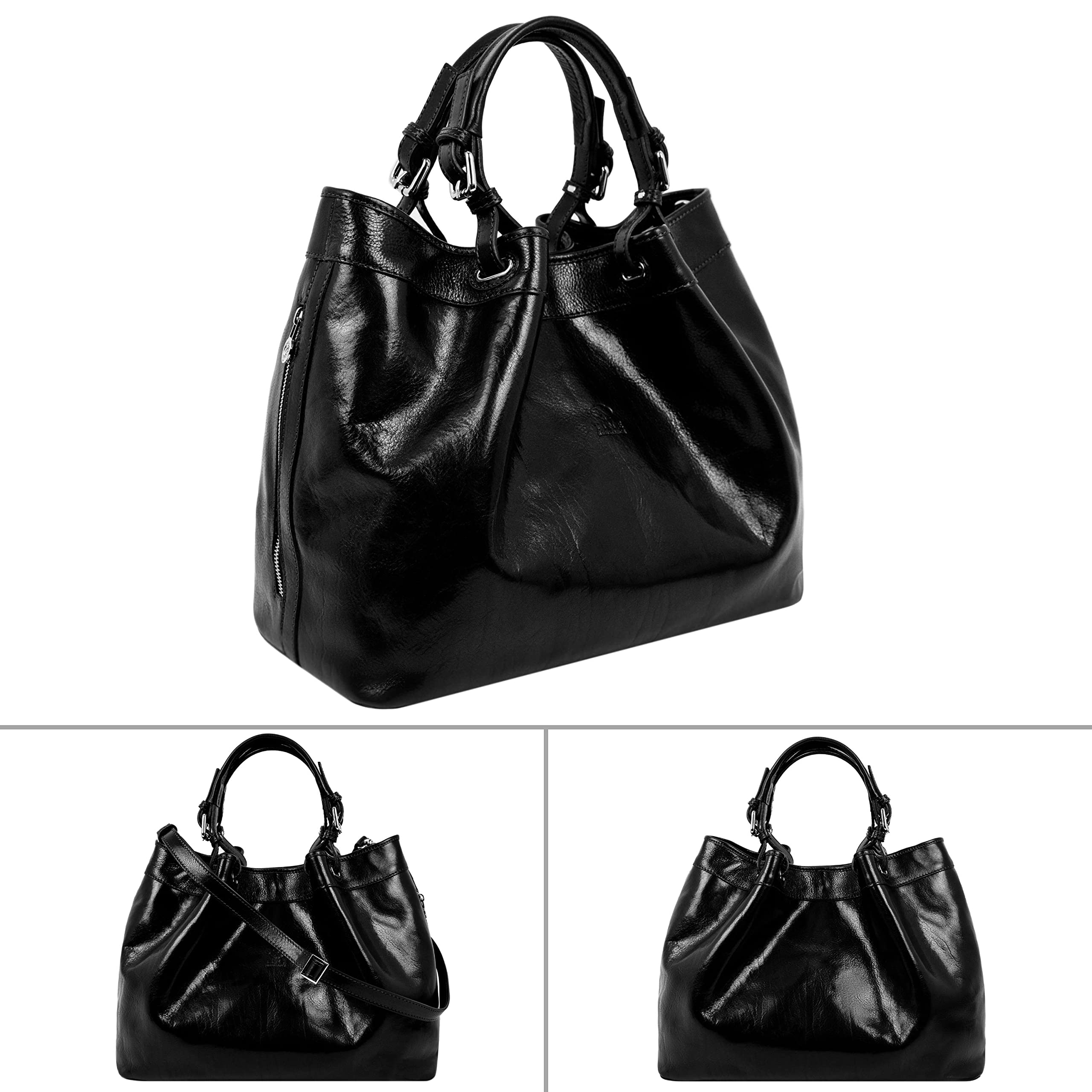 Premium Full-Grain Leather Handbag for Women - Timeless Top Handle Purse - Durable & Stylish - Perfect for Work, Travel & Special Occasions
