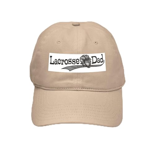 Khaki - Lacrosse Dad Helmet Cap