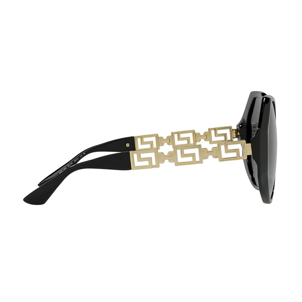 Versace Women's Sunglasses - White Frame & Dark Grey Lenses (59mm) | Luxury Designer Shades for Women, UV Protection, Fashion Accessory for Beach, Driving & Outdoor Activities