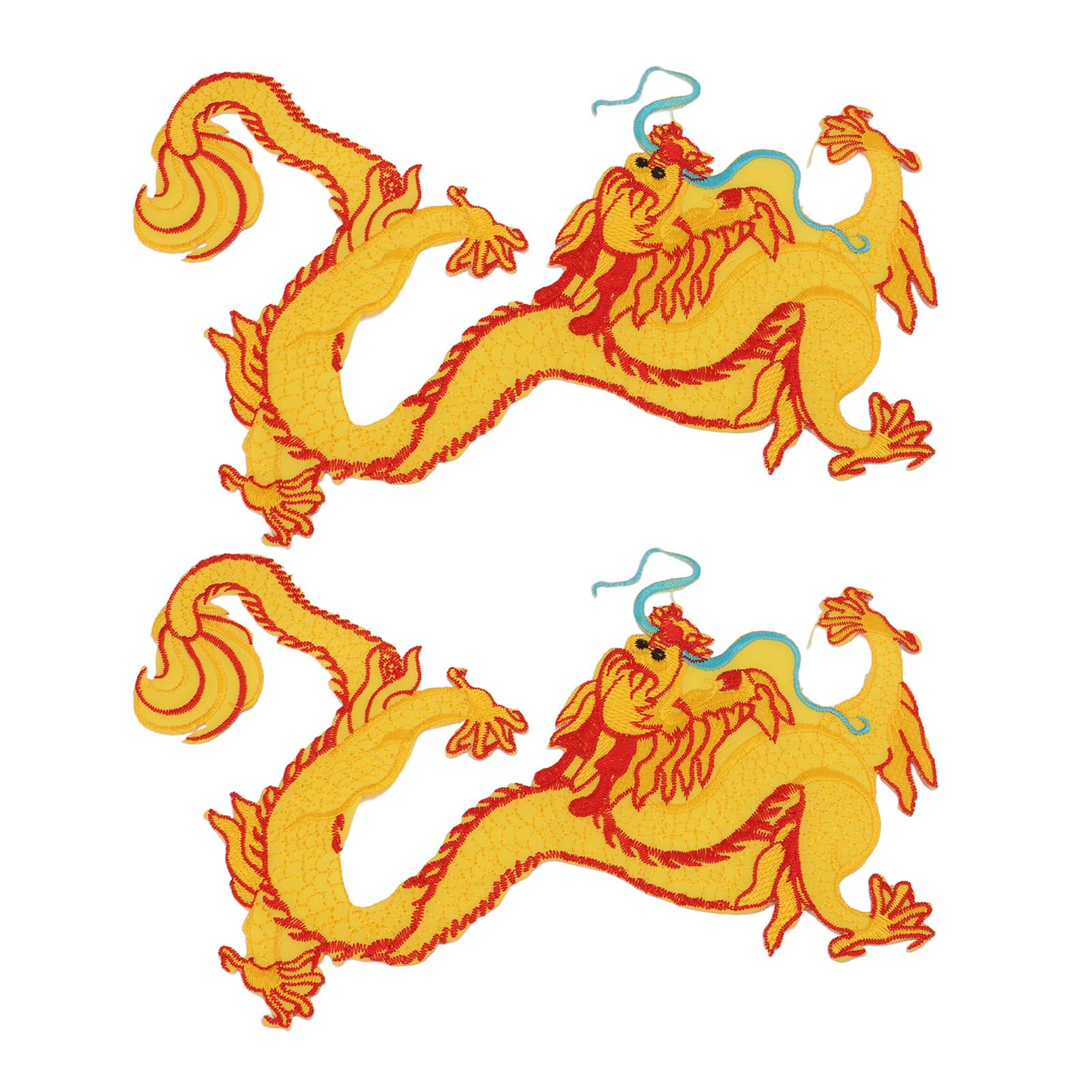 Custom Chinese Dragon Embroidery Patches for Hats, Jackets & Sweaters - DIY Iron-On Clothing Decorations for Unique Style