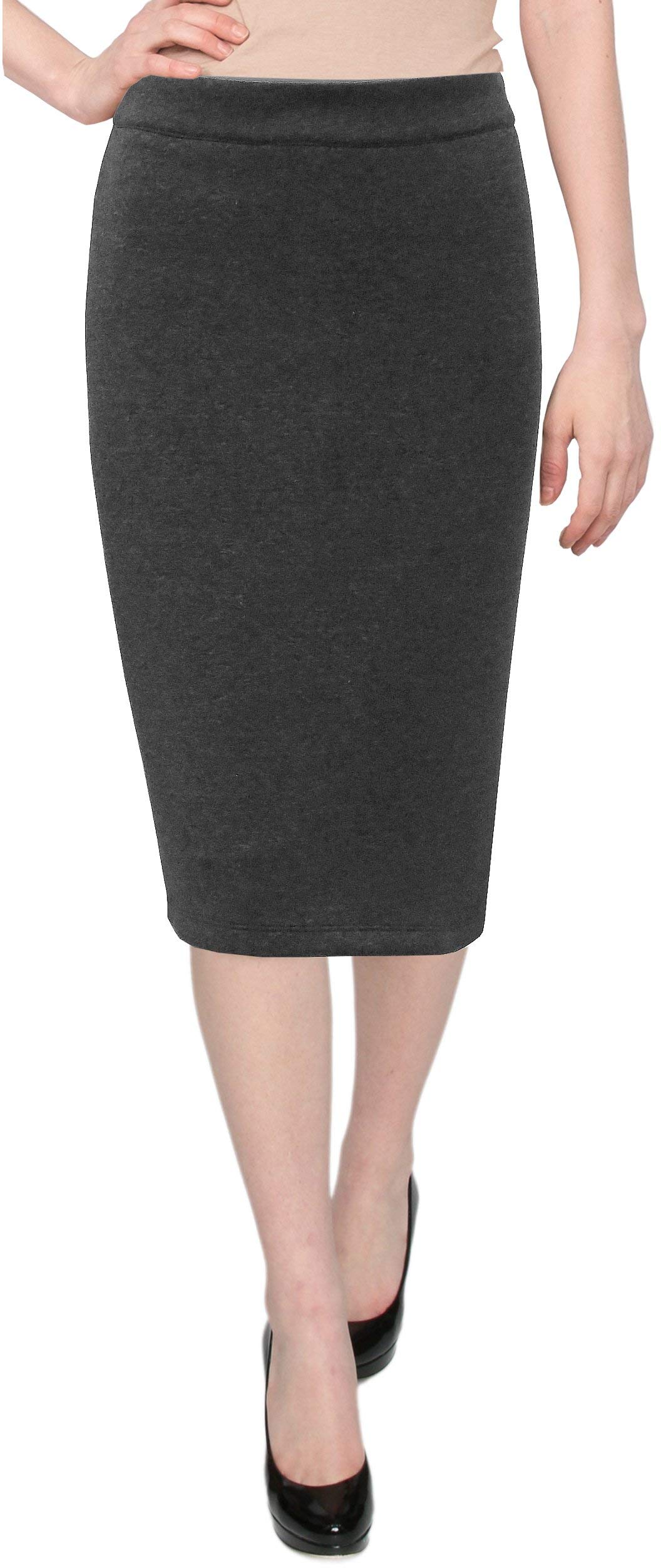 Baby'O Stretch Bodycon Pencil Skirt - Office Wear & Modest Fashion