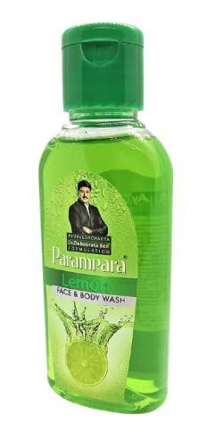 Parampara Ayurvedic Lemon Face & Body Wash with Vitamin C & Neem - Brightening & Cleansing Gel for Men & Women | Soap-Free, Hydrating Formula | Deep Cleanses & Nourishes Skin | 100ml | Perfect for Daily Skincare & Post-Workout Refreshment