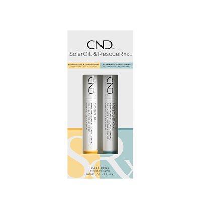 CND Essential Care Pens Duo Pack 0.08 oz - Nail Cuticle Oil & Moisturizer for Healthy Nails - Perfect for Manicures, Pedicures & At-Home Nail Care