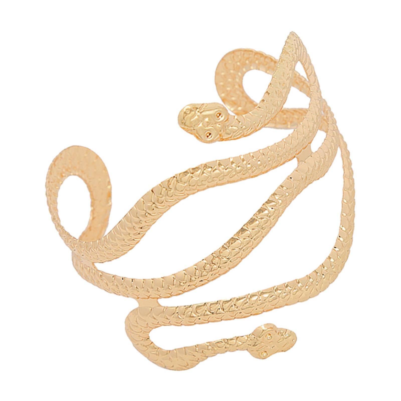 DYNWAVE Elegant Upper Arm Cuff Bracelet - Swirl Chic Armband Jewelry for Women & Girls - Perfect for Weddings, Parties, and Special Occasions
