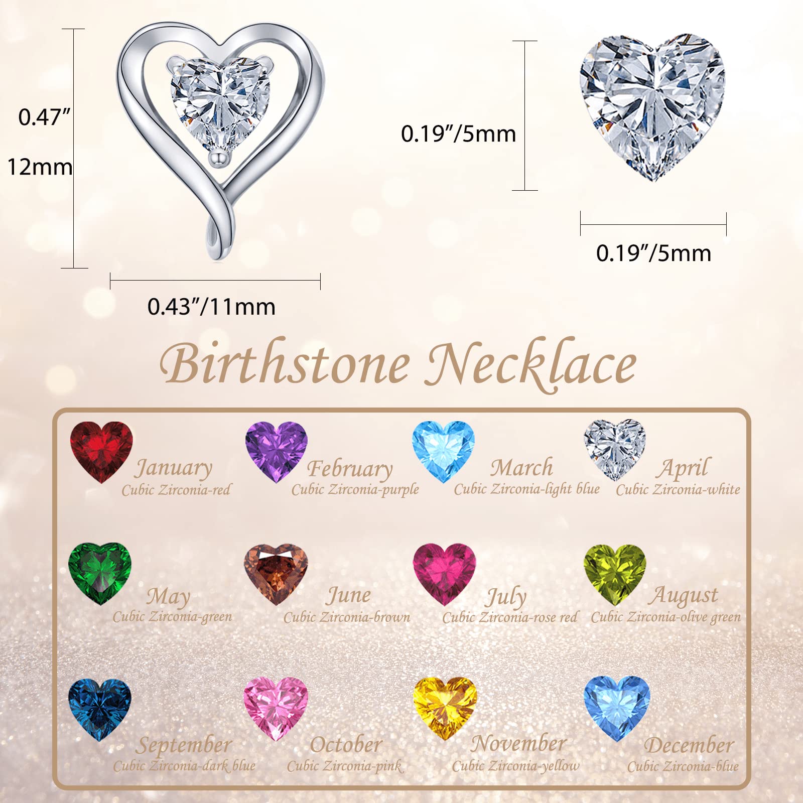 LAVUMO Heart Stud Earrings for Women - Hypoallergenic 14K Gold Plated, Sterling Silver & Rose Gold Cubic Zirconia Jewelry Set - Perfect Gift for Birthday, Anniversary, Valentine's Day | Elegant Everyday Wear & Special Occasion Accessories