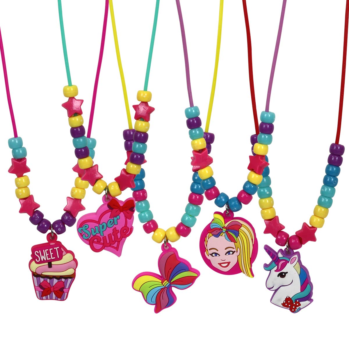 Tara Toys JoJo Necklace Activity Set for Kids - DIY Bead Jewelry Making Kit with 500+ Beads & Charms - Creative Arts & Crafts Gift for Girls Ages 6-12 - Perfect for Birthday Parties, Playdates & Summer Camp Activities