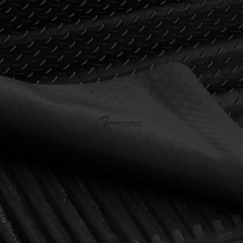 Black Rubber Diamond Plate Truck Bed Mat for 2007-2021 Toyota Tundra 8ft (96