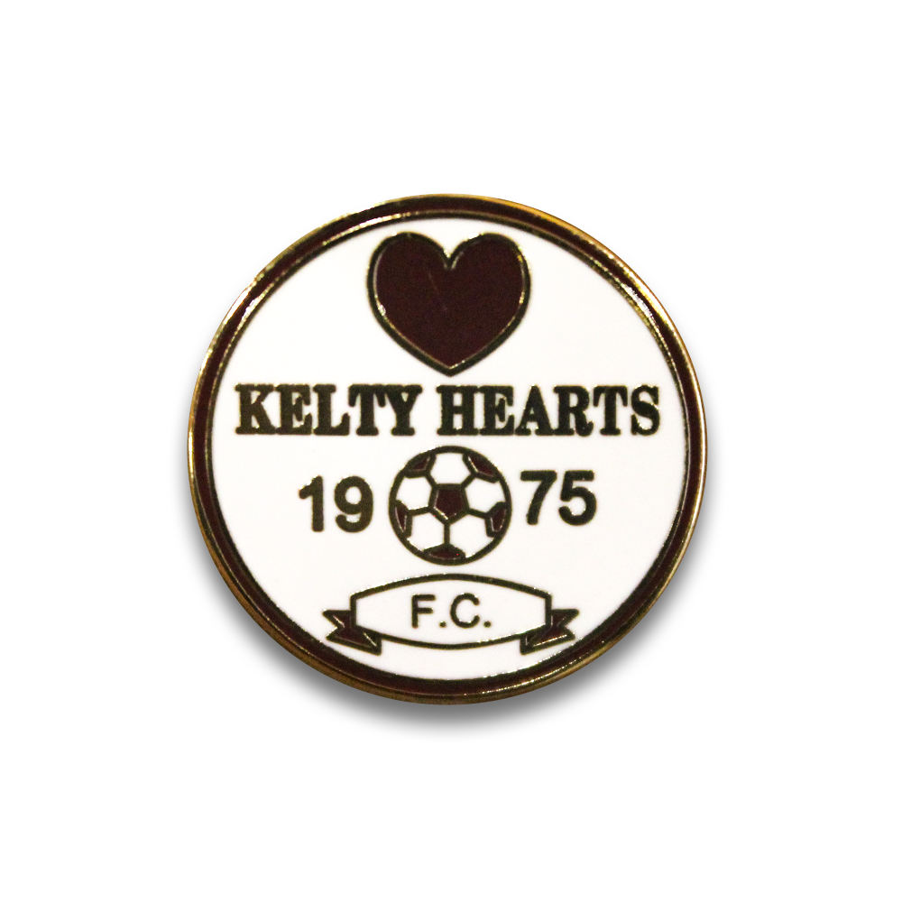 Kelty Hearts FC Pin Badge - Official Football Club Enamel Lapel Pin - Perfect for Fans, Collectors & Match Day Outfits