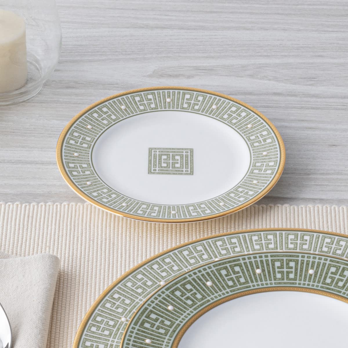 Noritake Infinity Green Gold 6.5