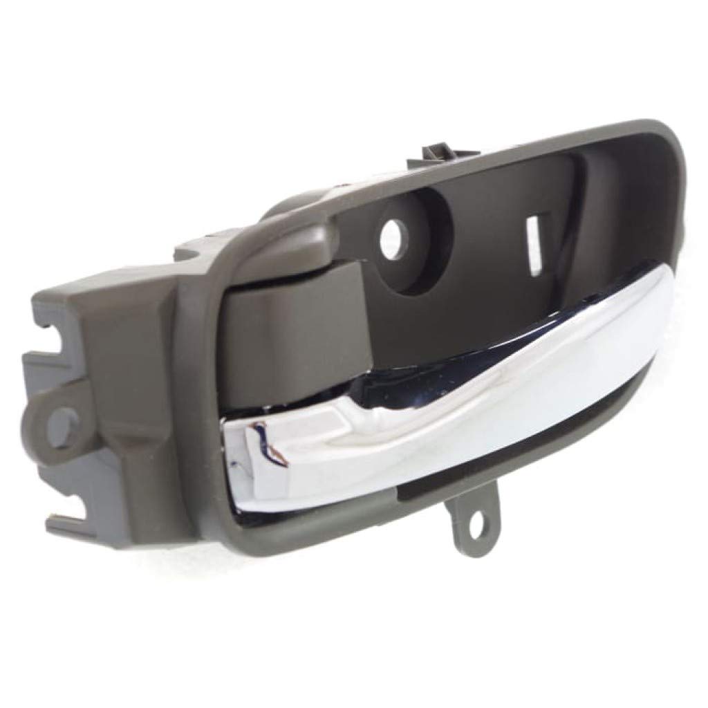 Nissan Altima Interior Door Handle Front & Rear Chrome Lever with Lock Button - Compatible with 2013-2016 Models | Driver Side Replacement Part | Perfect for Car Repair & Maintenance