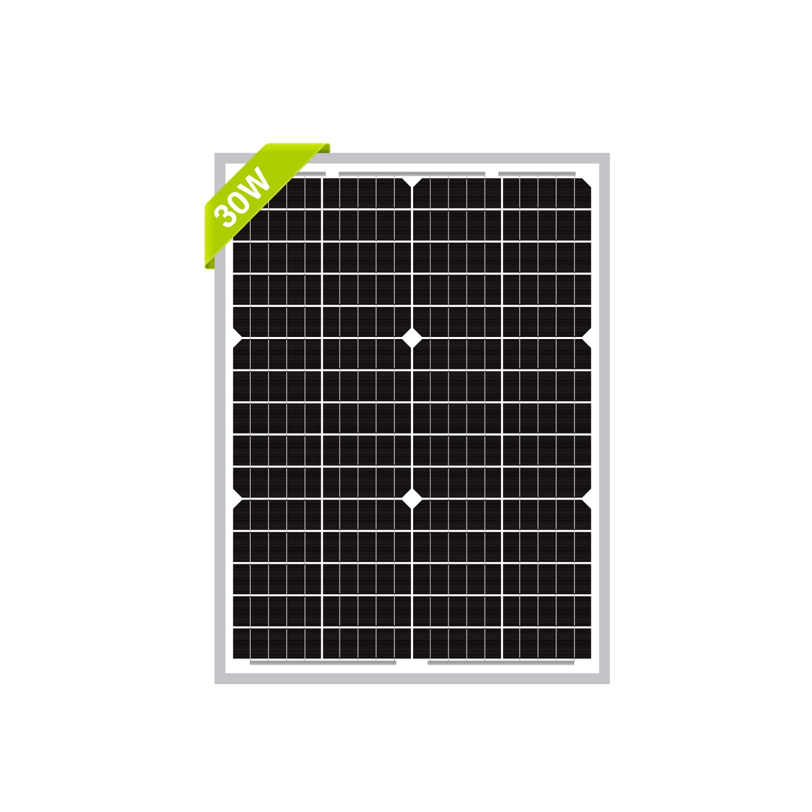 Newpowa 30W High-Efficiency Monocrystalline Solar Panel for Off-Grid Systems - Charges 24V Batteries in RV, Boat, Camper, Trailer & Gate Opener | Perfect for Outdoor Adventures & Remote Power Needs