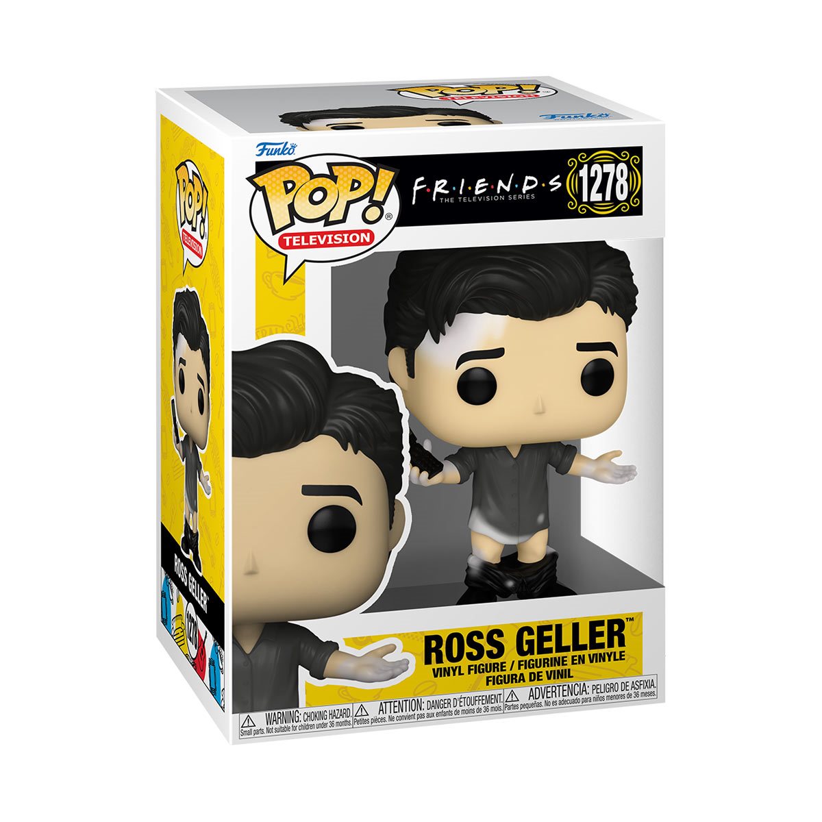 Friends Ross Geller with Leather Pants Funko Pop! Vinyl Figure #1278 - The One with the Leather Pants - Perfect for TV Show Collectors, Office Decor & Gifts for Friends Fans