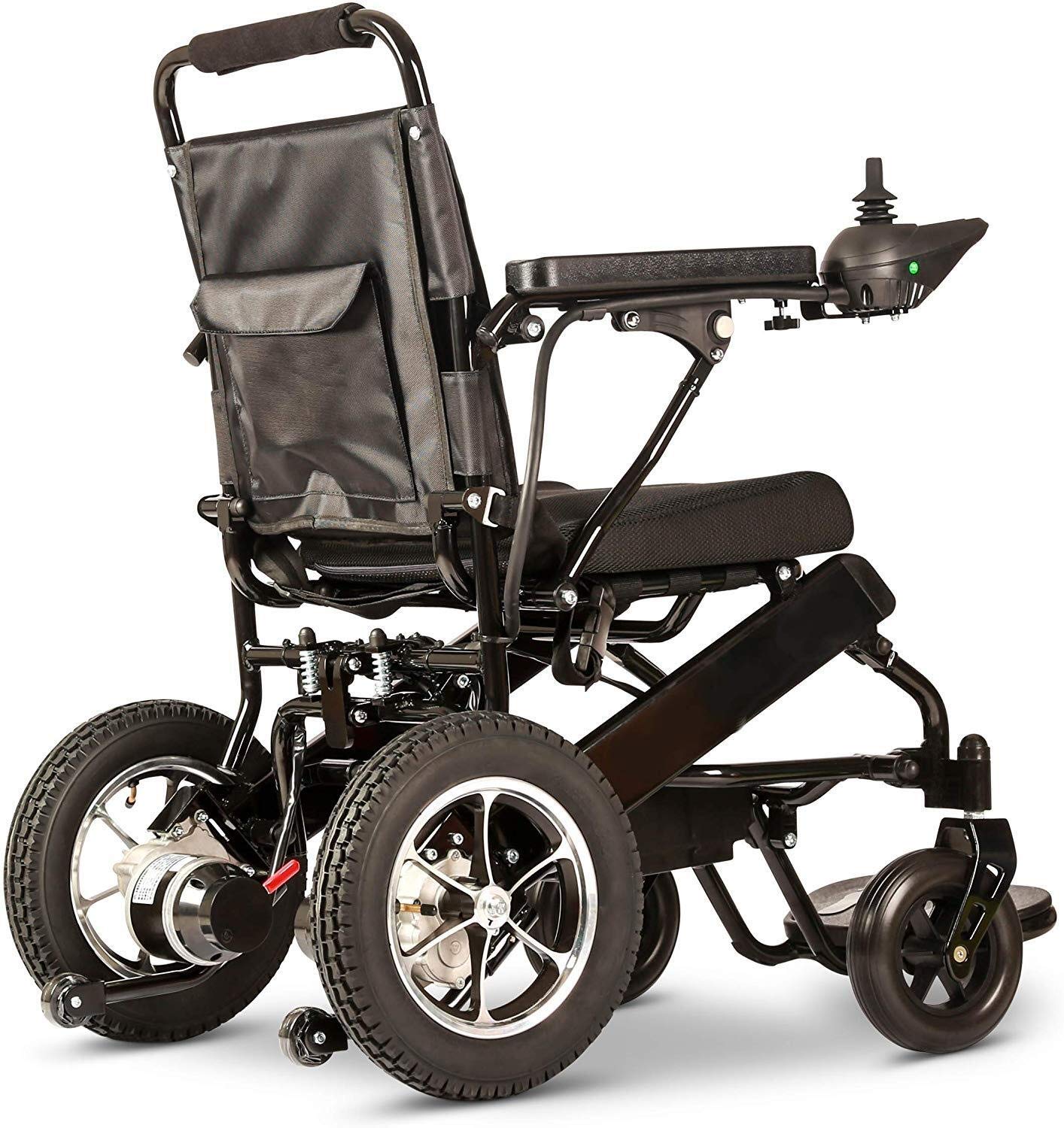 **Foldable Heavy Duty Electric Wheelchair for Adults - FAA Approved Travel Safe Power Wheelchair (Black) | Ideal for Air Travel, Outdoor Mobility & Daily Use**