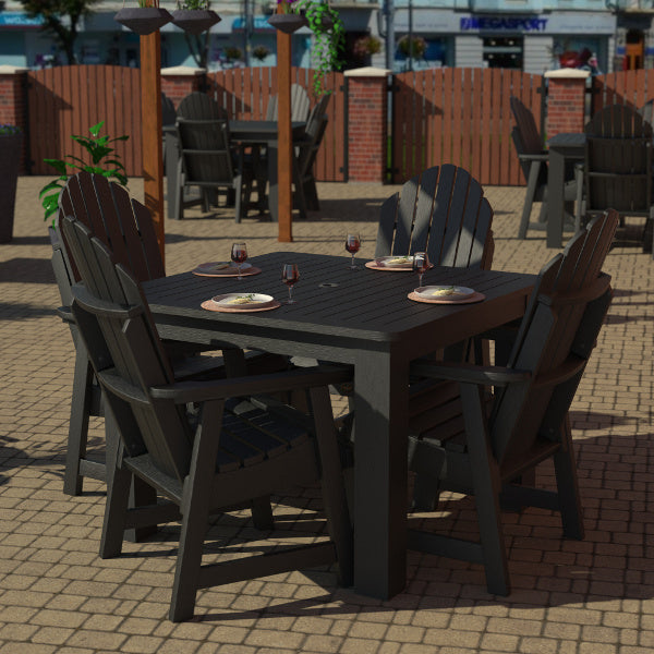 Muskoka 5-Piece Square Bistro Dining Set - Outdoor Patio Furniture for Garden, Deck, and Backyard Dining