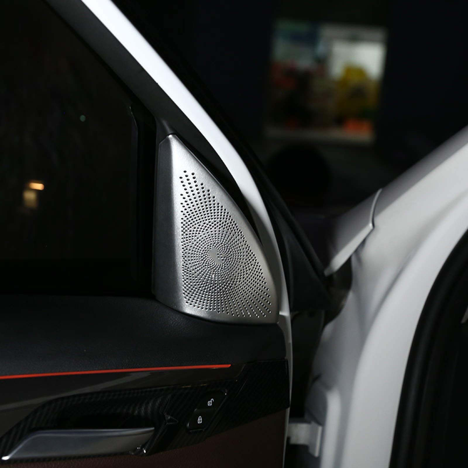 BMW X1 F48 2016-2019 Aluminum Alloy Speaker Cover - Premium Car Tweeter Trim Sticker for Enhanced Audio & Interior Style | Perfect Upgrade for Music Lovers & Car Enthusiasts