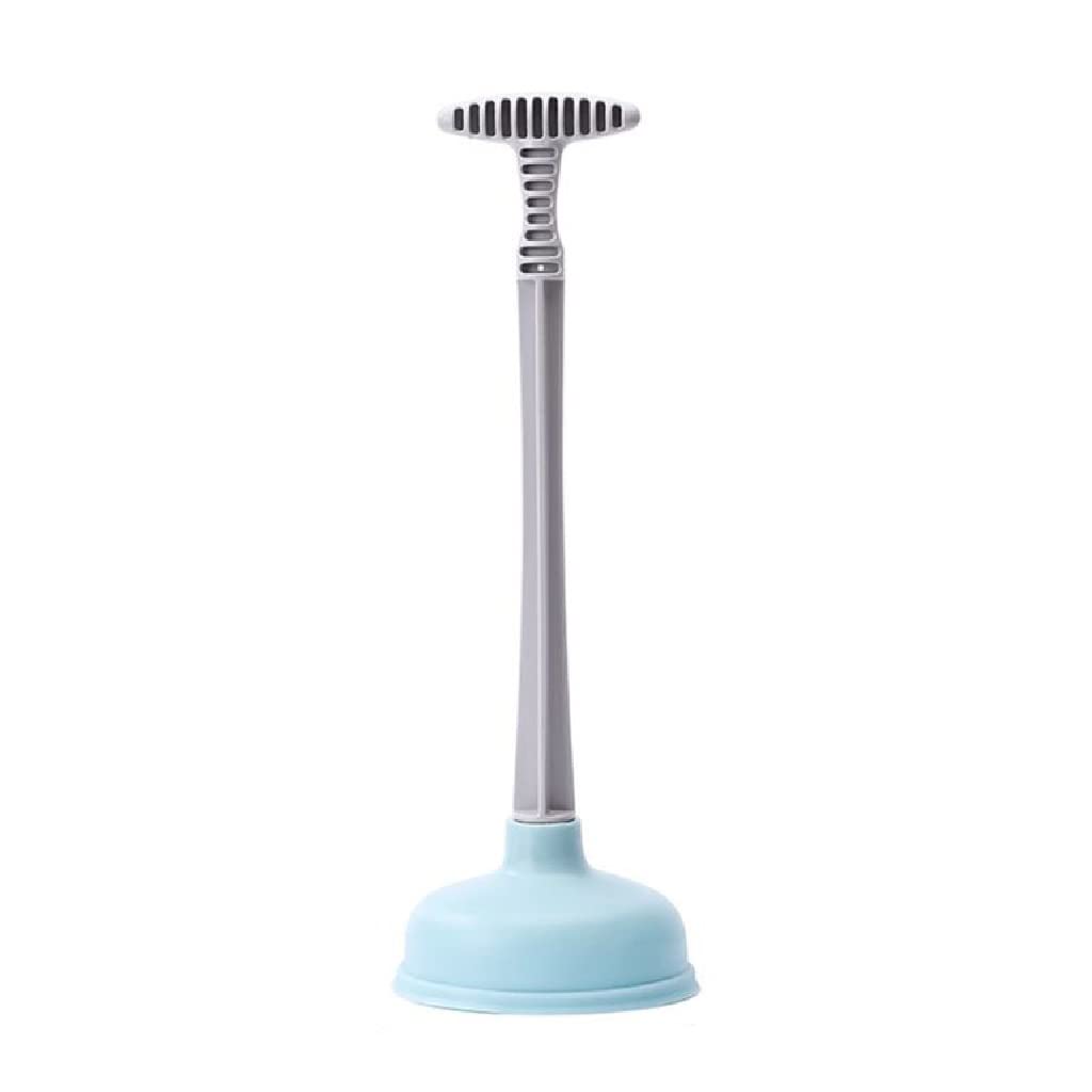 WALNUTA Heavy-Duty Rubber Toilet Plunger - Effective Drain Cleaner for Bathroom & Kitchen Sinks - Non-Clogging Pipe Tool (Blue) - Perfect for Home, RV, and Commercial Use
